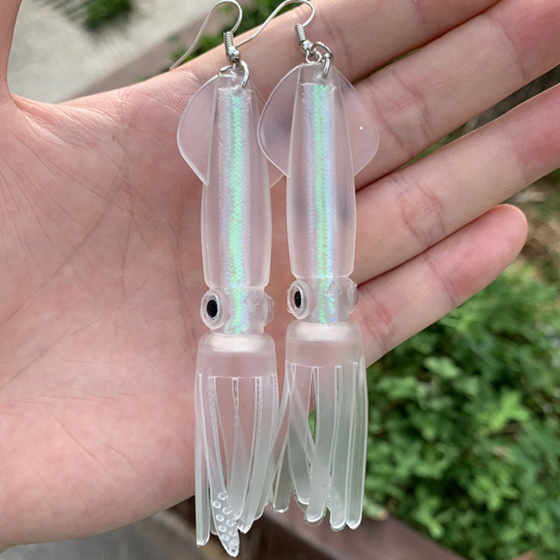 Fishing Lure Soft Plastic - Noctilucence/Warna Tabung Cumi-cumi Umpan Lembut Perlengkapan