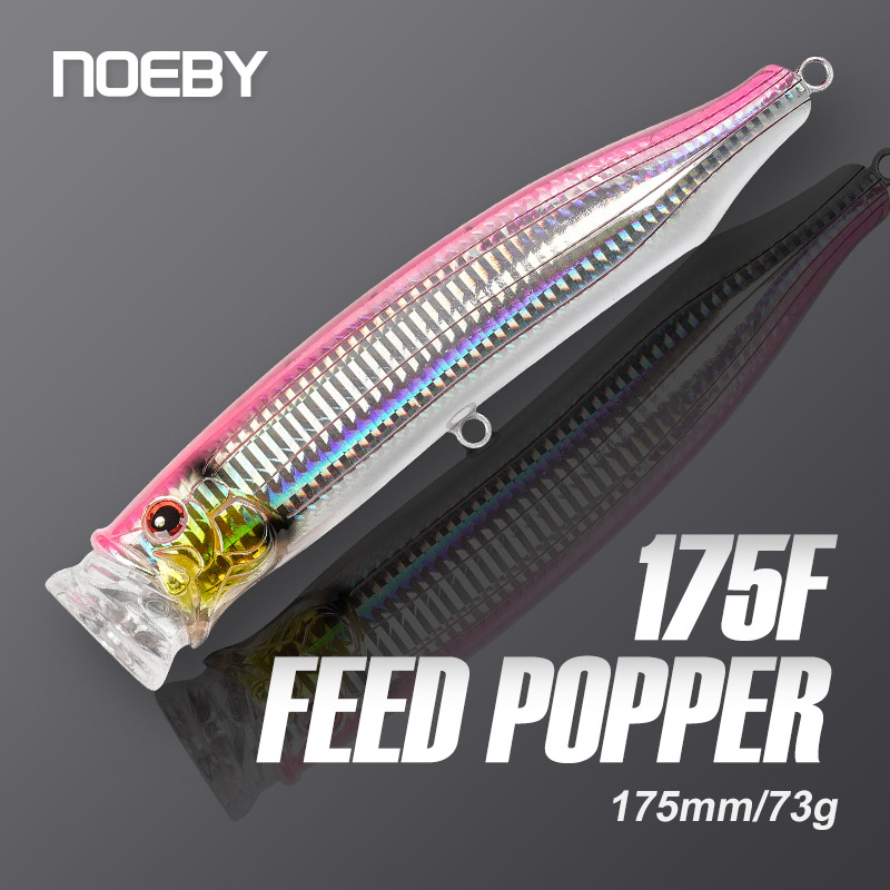 Fishing Lure Jerkbait - Noeby-feed Popper umpan pancing, Topwater Wobbler,