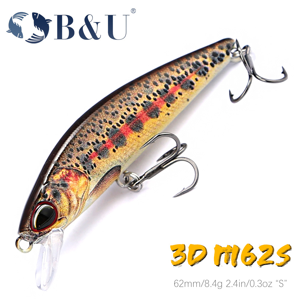 Fishing Lure Jerkbait - B&U 62Mm 8.4G Umpan Pancing Wobblers