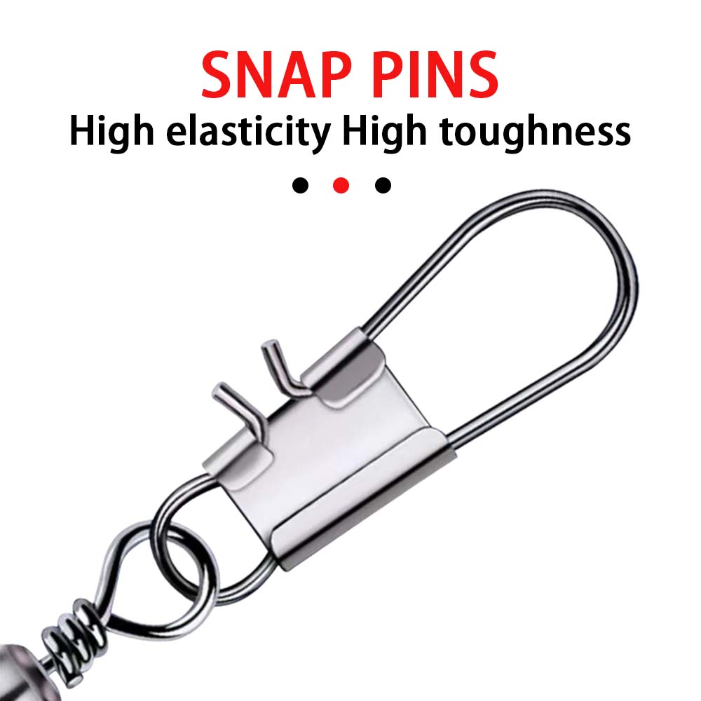 JSFUN 50 Buah Konektor Pancing - Fishing Lure Accessories ulasan dan harga