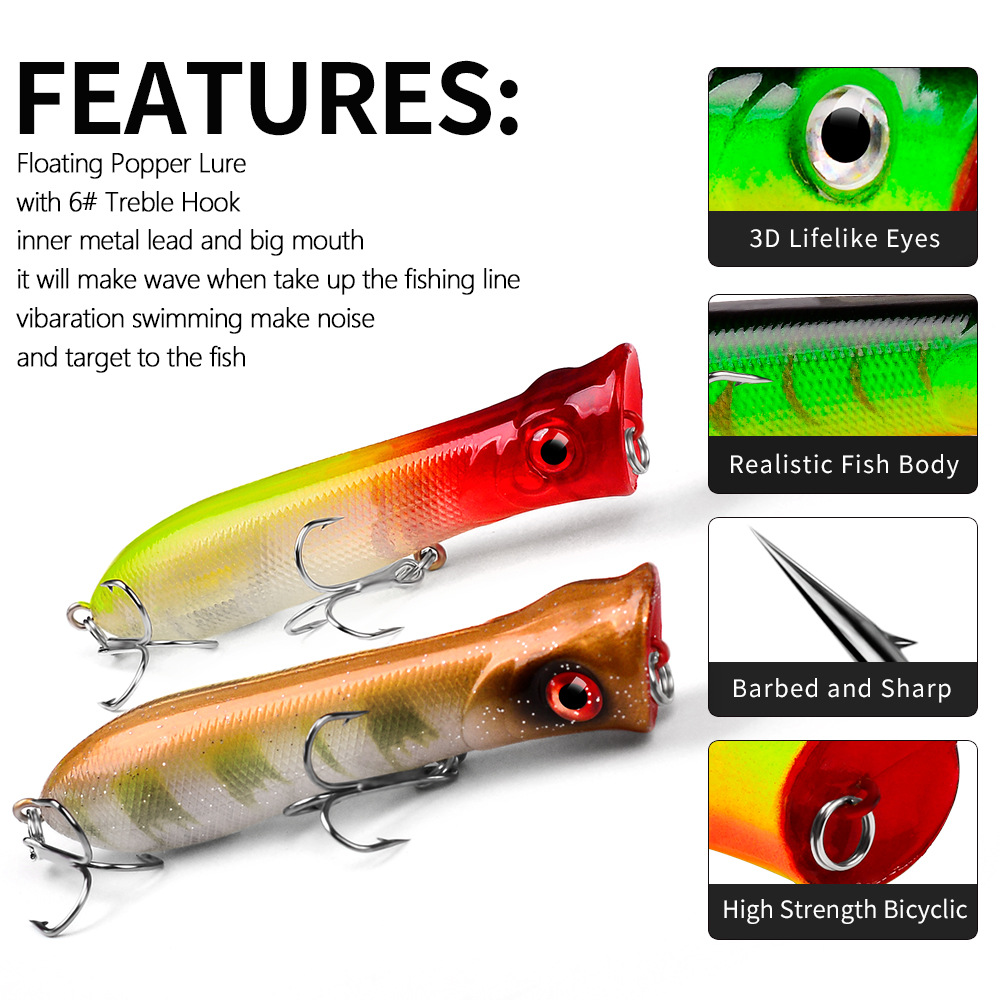 Popper lempar panjang Premium  - Fishing Lure Popper ulasan dan harga